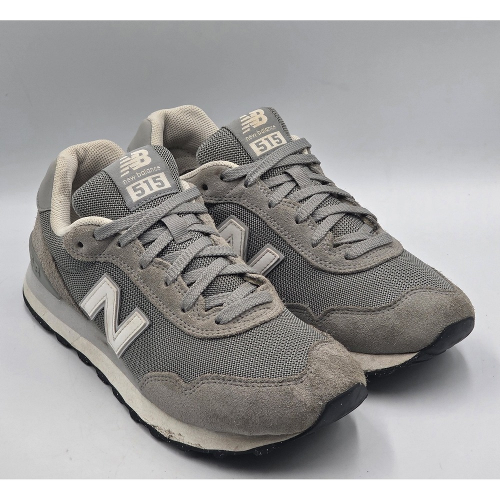 New Balance 515 ML515GRY Men's 8 Grey White Suede Mesh Sneakers